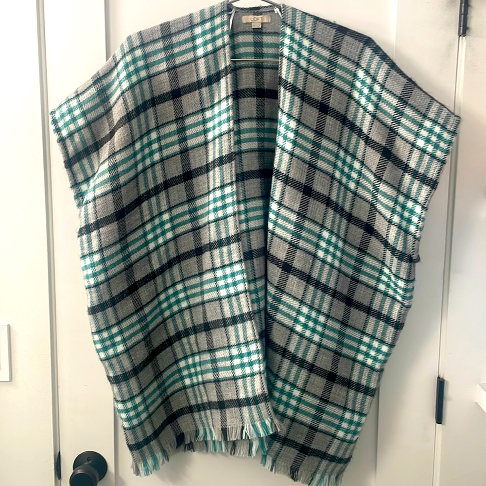 Open front shawl